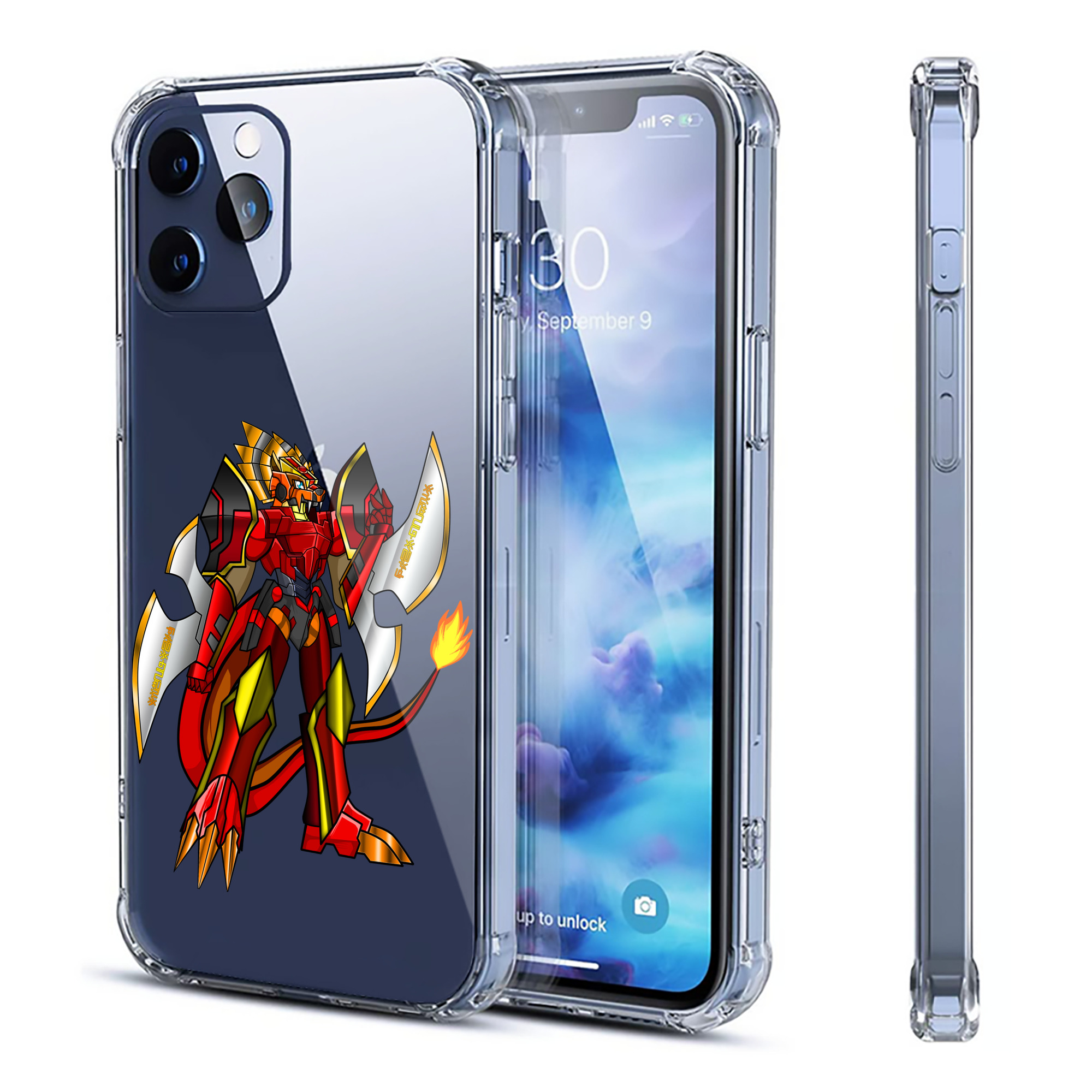 （画像用） Digimon デジタルモンスター/デジモン 【iPhone 12シリーズ対応】透明スマホケース（クリアソフトケース）